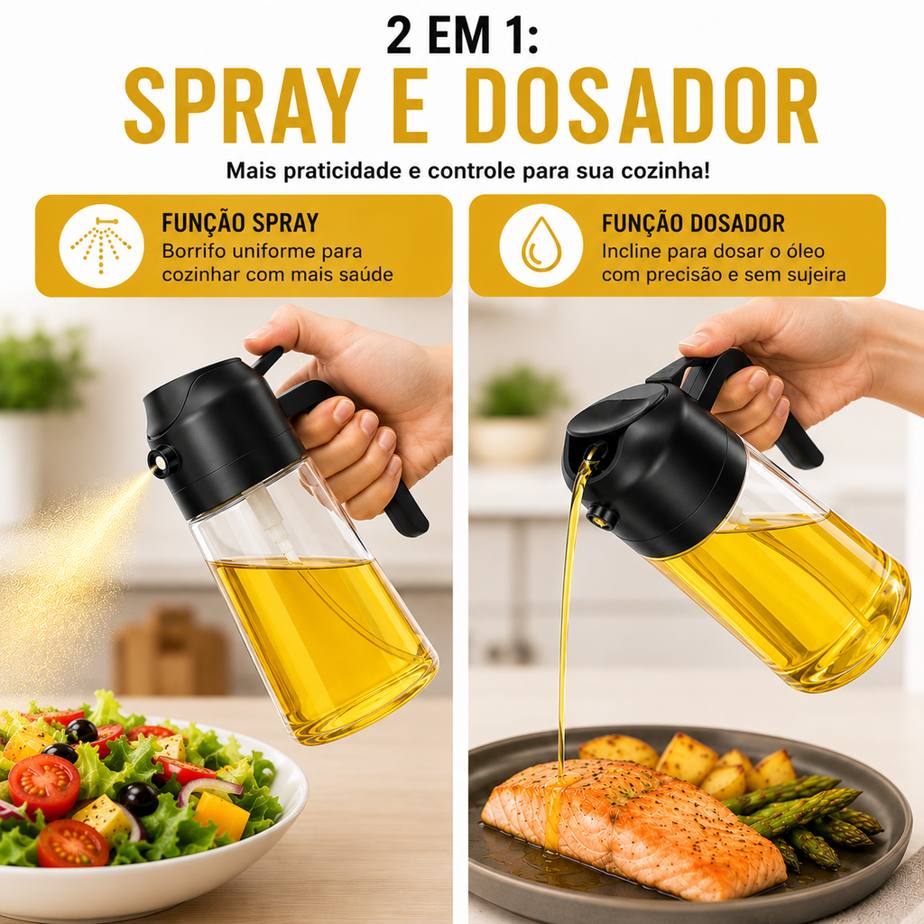 Dosador Spray para Azeite e Vinagre 470ml