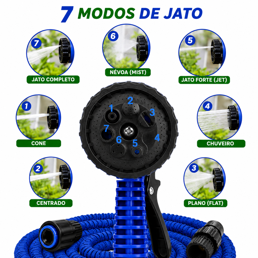 Mangueira Mágica 60m com Multi Jatos Premium