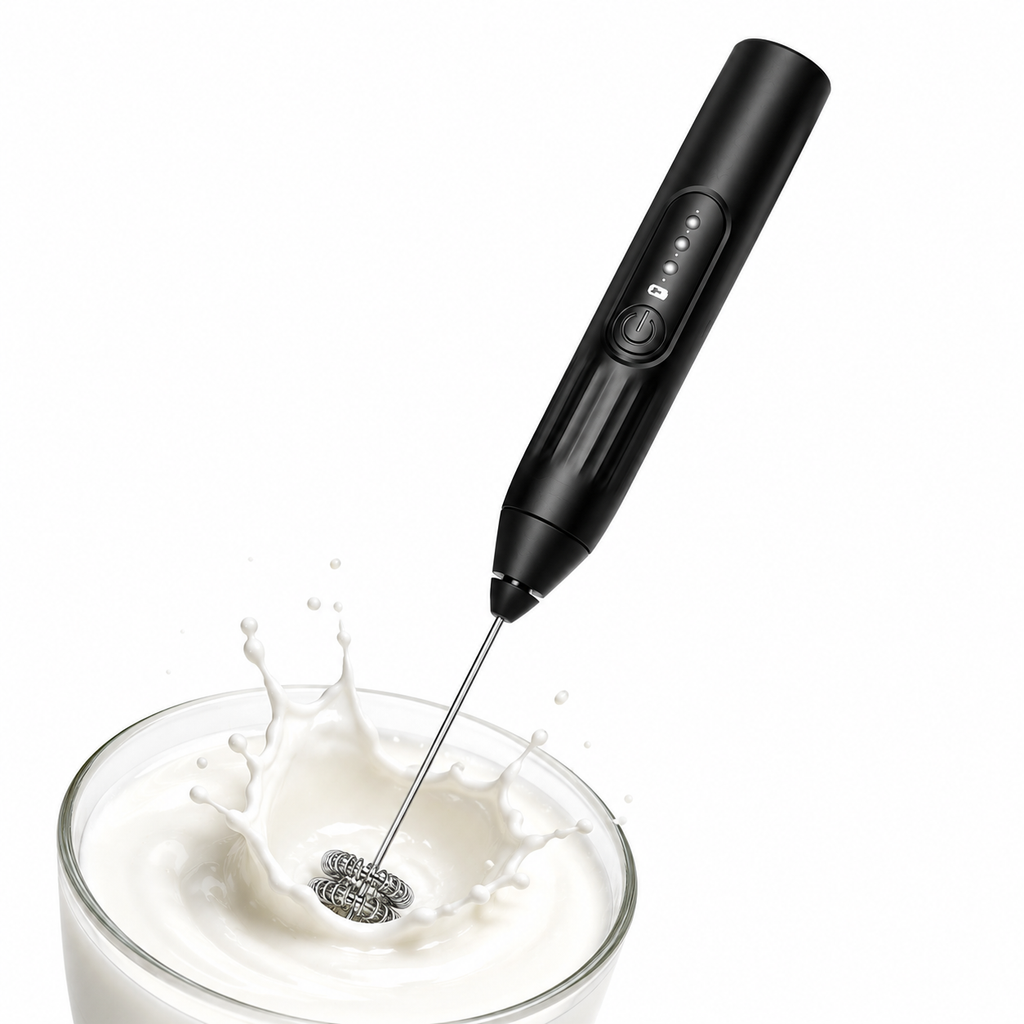 Batedor Misturador Mixer Elétrico para Bebidas 2 em 1